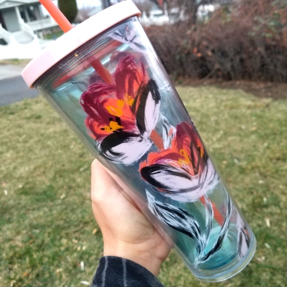 🆕️Starbucks, Rare, Peony Floral Tumbler - Picture 6 of 16